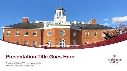 Washington College Course/Courseware Creation PPT Template