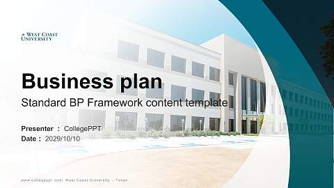 West Coast University – Texas Competition/Entrepreneurship Contest PPT Template