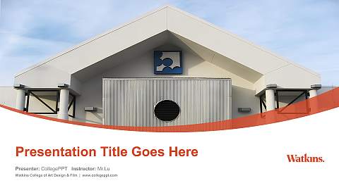 Watkins College of Art Design & Film Course/Courseware Creation PPT Template