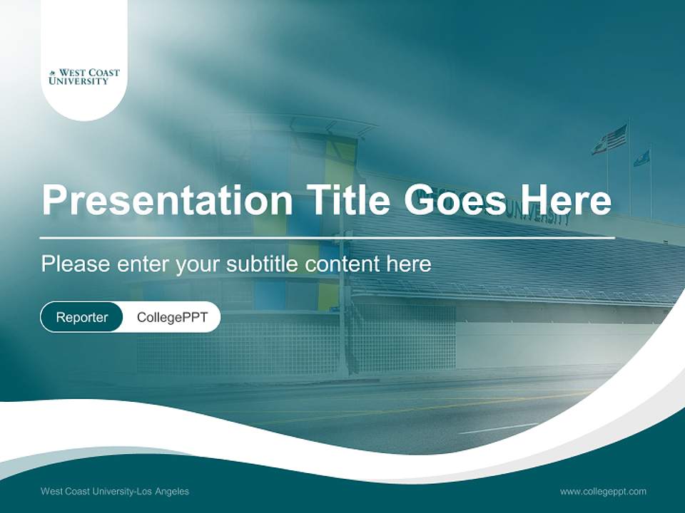 West Coast University-Los Angeles Lecture Sharing and Networking Event PPT Template4:3 ratio PPT effect preview image4