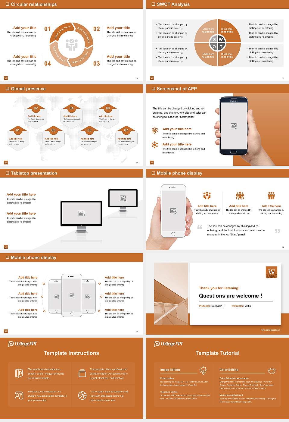 Waynesburg University General Purpose PPT Template16:9 ratio PPT effect preview image5