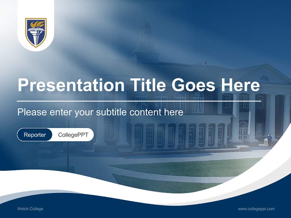 Welch College Lecture Sharing and Networking Event PPT Template4:3 ratio PPT effect preview image4