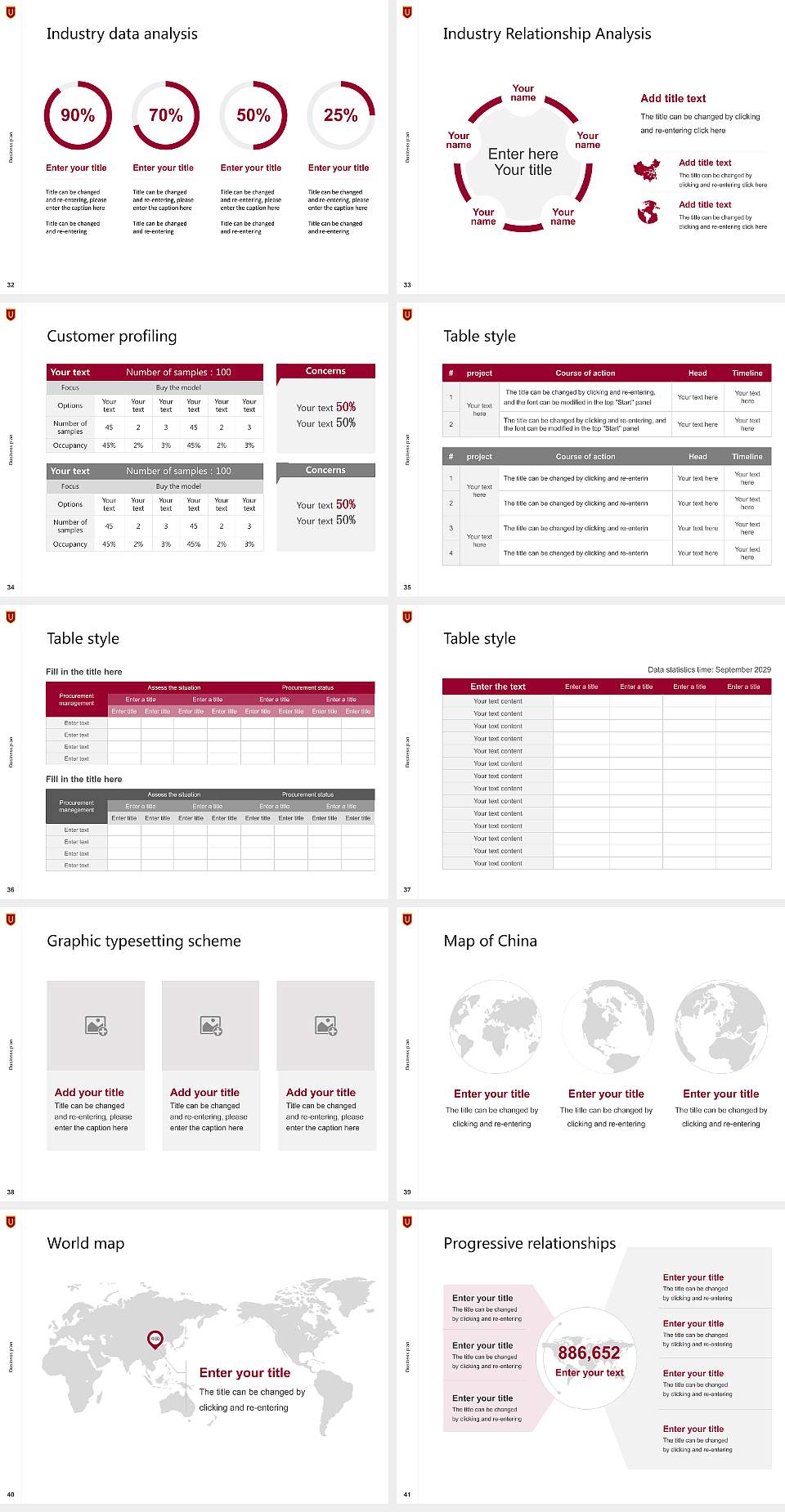 Ursinus College Competition/Entrepreneurship Contest PPT Template4:3 ratio PPT effect preview image5