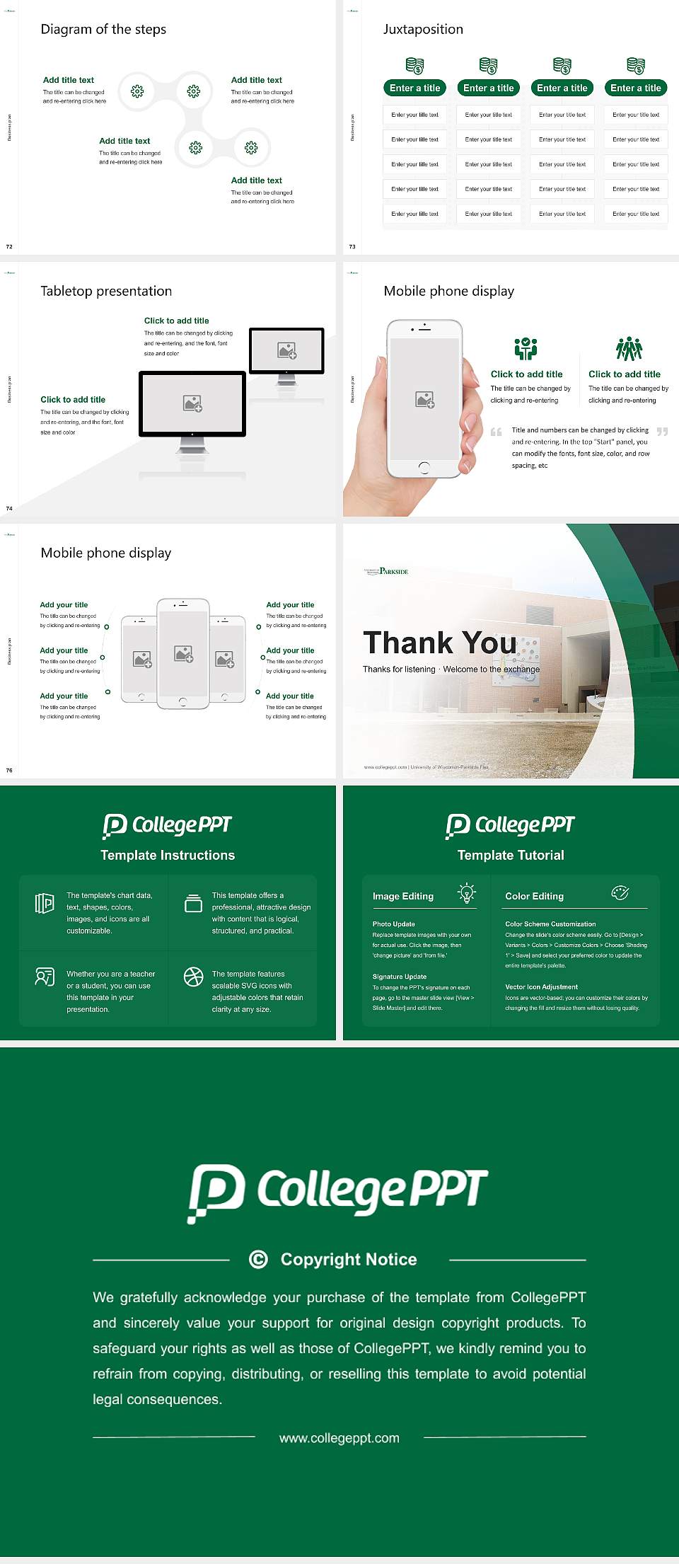 University of Wisconsin-Parkside Flex Competition/Entrepreneurship Contest PPT Template4:3 ratio PPT effect preview image9