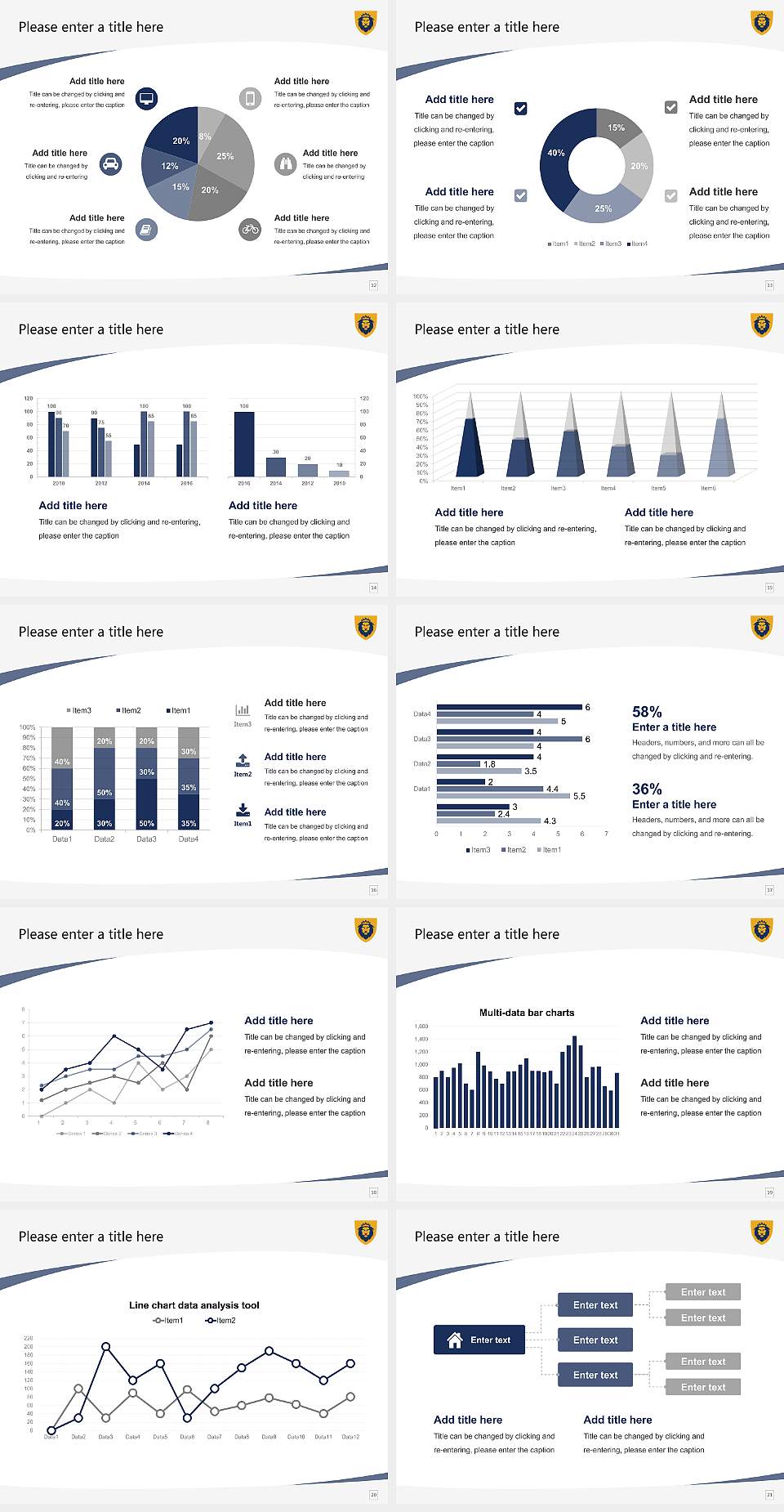 Warner University Course/Courseware Creation PPT Template4:3 ratio PPT effect preview image3