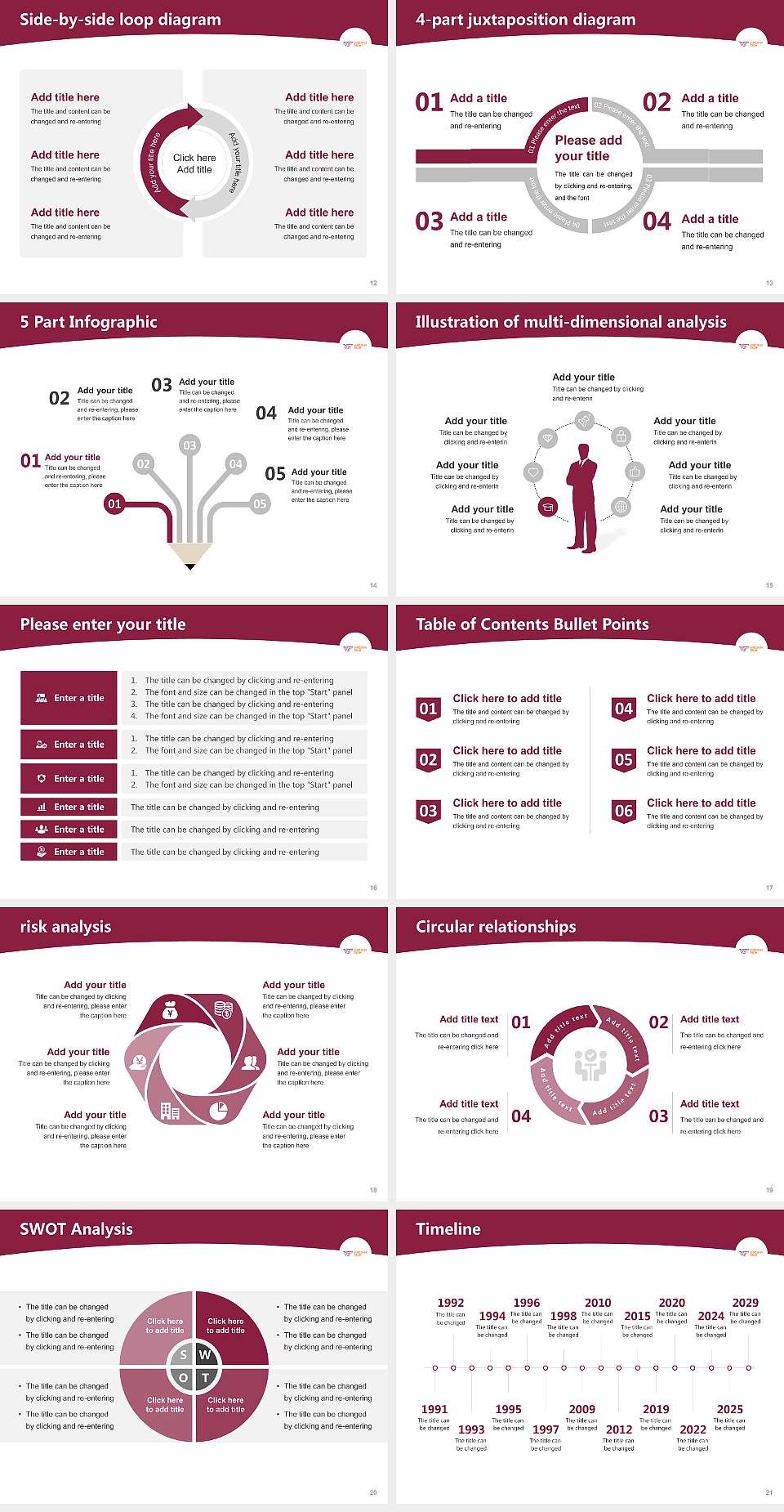 Virginia Polytechnic Institute and State University Academic Presentation/Research Findings Report PPT Template4:3 ratio PPT effect preview image3