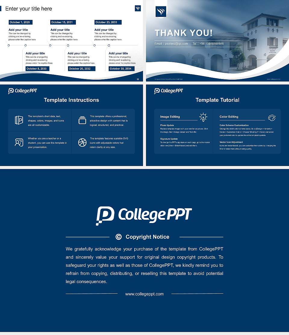 Vanguard University of Southern California Lecture Sharing and Networking Event PPT Template16:9 ratio PPT effect preview image4