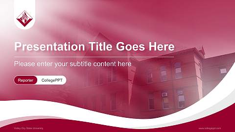 Valley City State University Lecture Sharing and Networking Event PPT Template