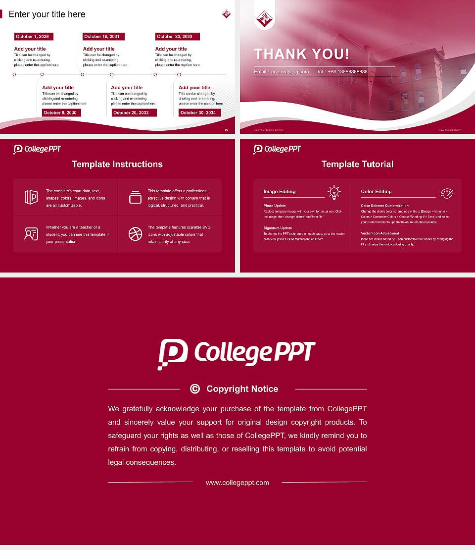 Valley City State University Lecture Sharing and Networking Event PPT Template16:9 ratio PPT effect preview image4