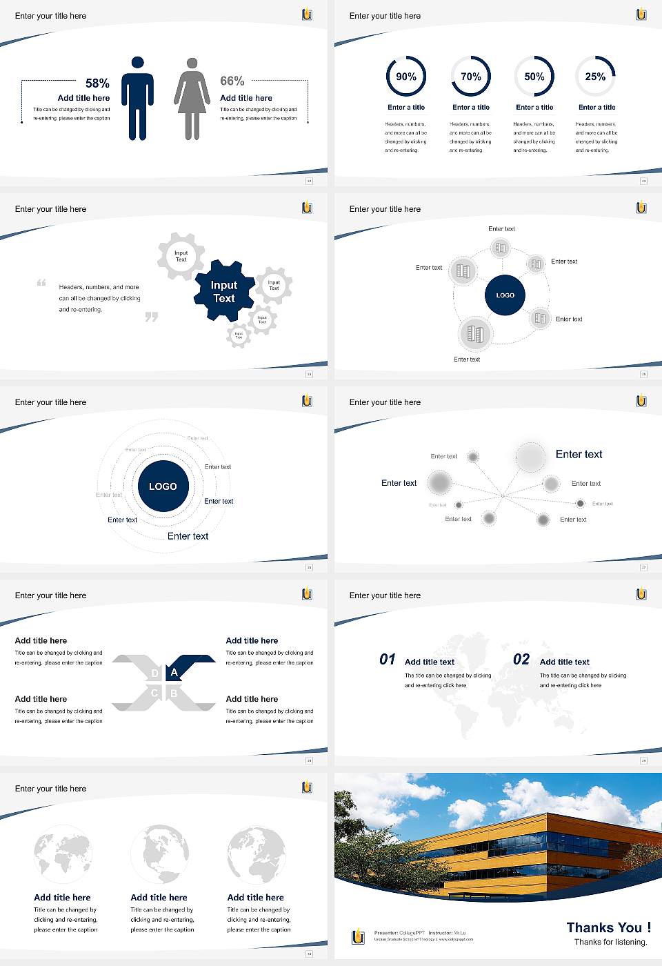 Urshan Graduate School of Theology Course/Courseware Creation PPT Template16:9 ratio PPT effect preview image4