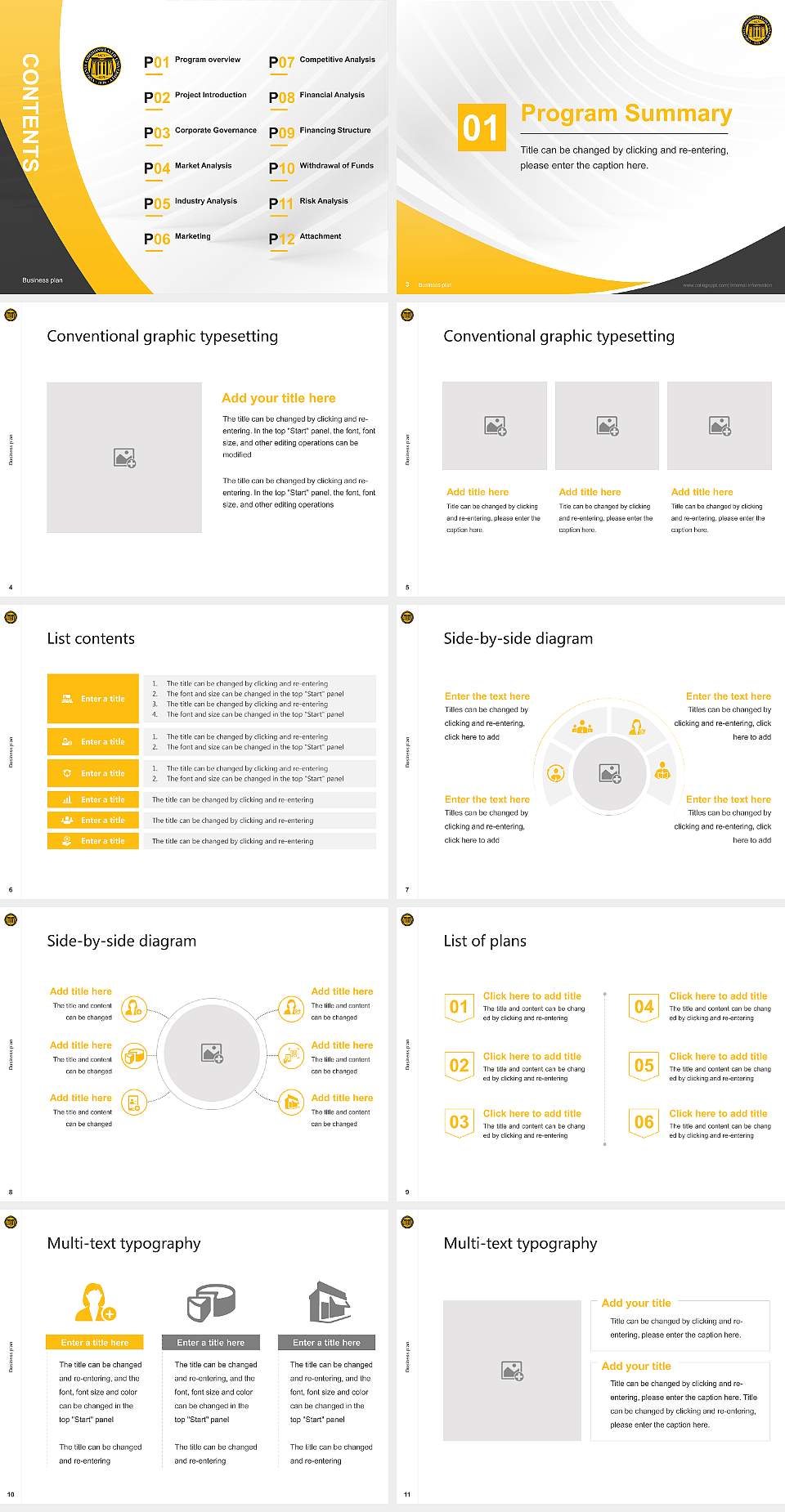 Virginia Commonwealth University Competition/Entrepreneurship Contest PPT Template4:3 ratio PPT effect preview image2