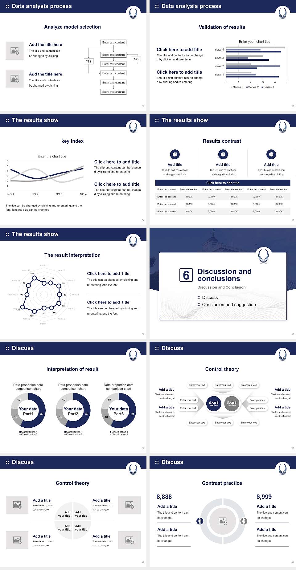 Upper Iowa University Graduation Thesis Defense PPT Template4:3 ratio PPT effect preview image5