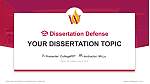 Walnut Hill College Graduation Thesis Defense PPT Template