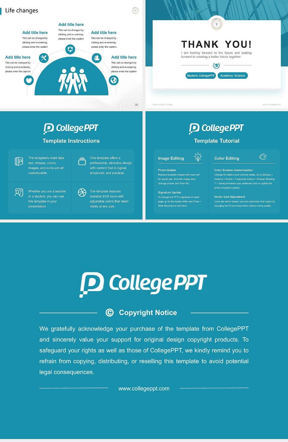 Veritas Baptist College National Scholarship Defense PPT Template4:3 ratio PPT effect preview image4