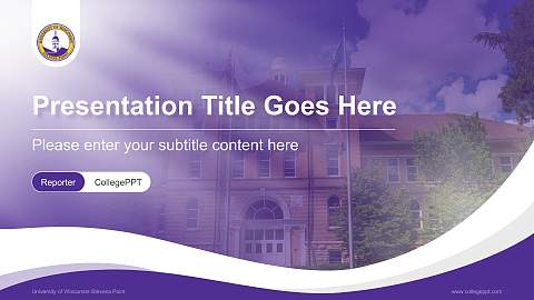 University of Wisconsin-Stevens Point Lecture Sharing and Networking Event PPT Template