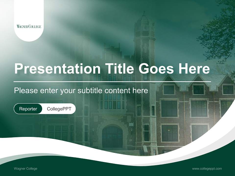 Wagner College Lecture Sharing and Networking Event PPT Template4:3 ratio PPT effect preview image4