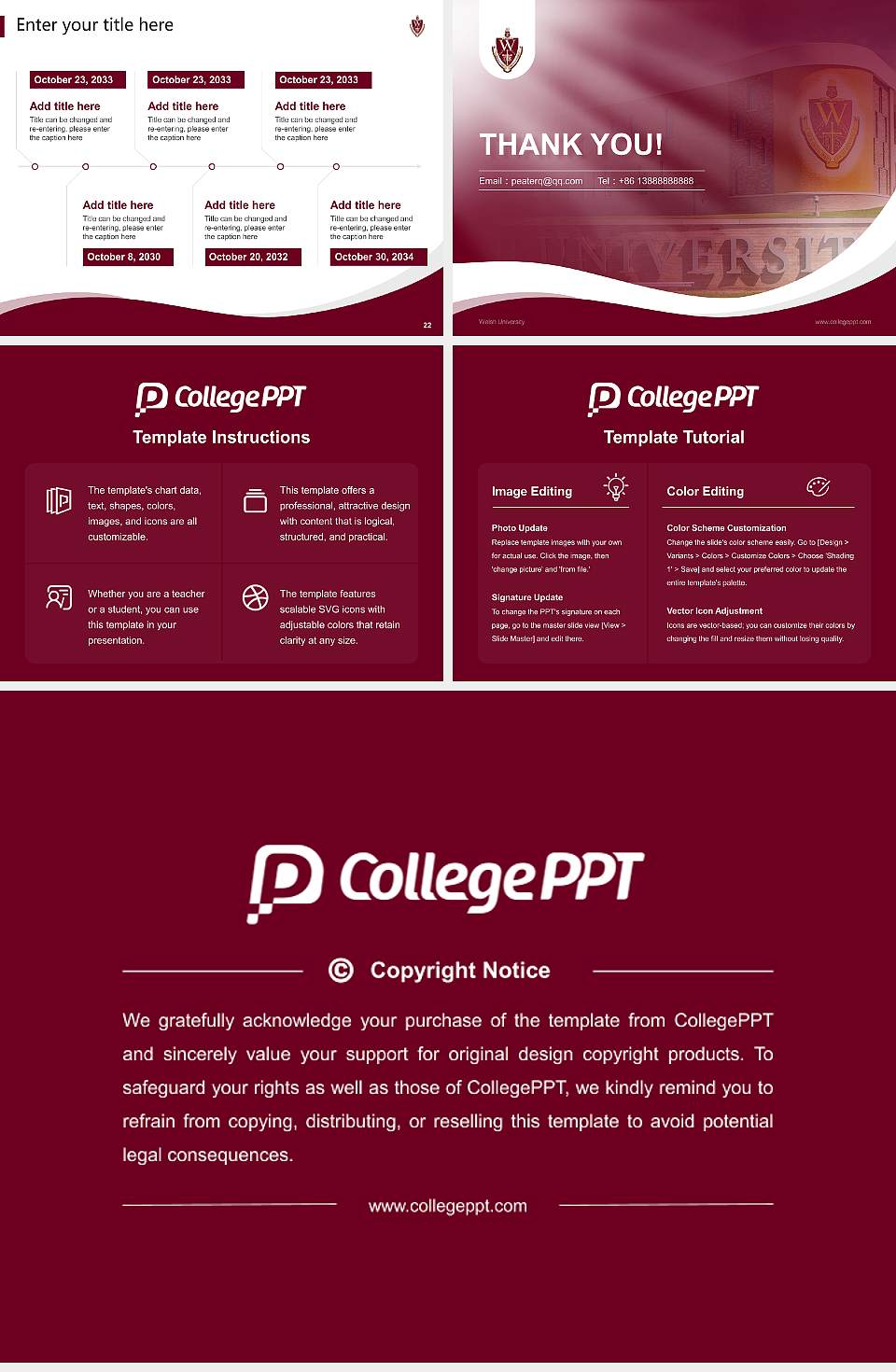 Walsh University Lecture Sharing and Networking Event PPT Template4:3 ratio PPT effect preview image4