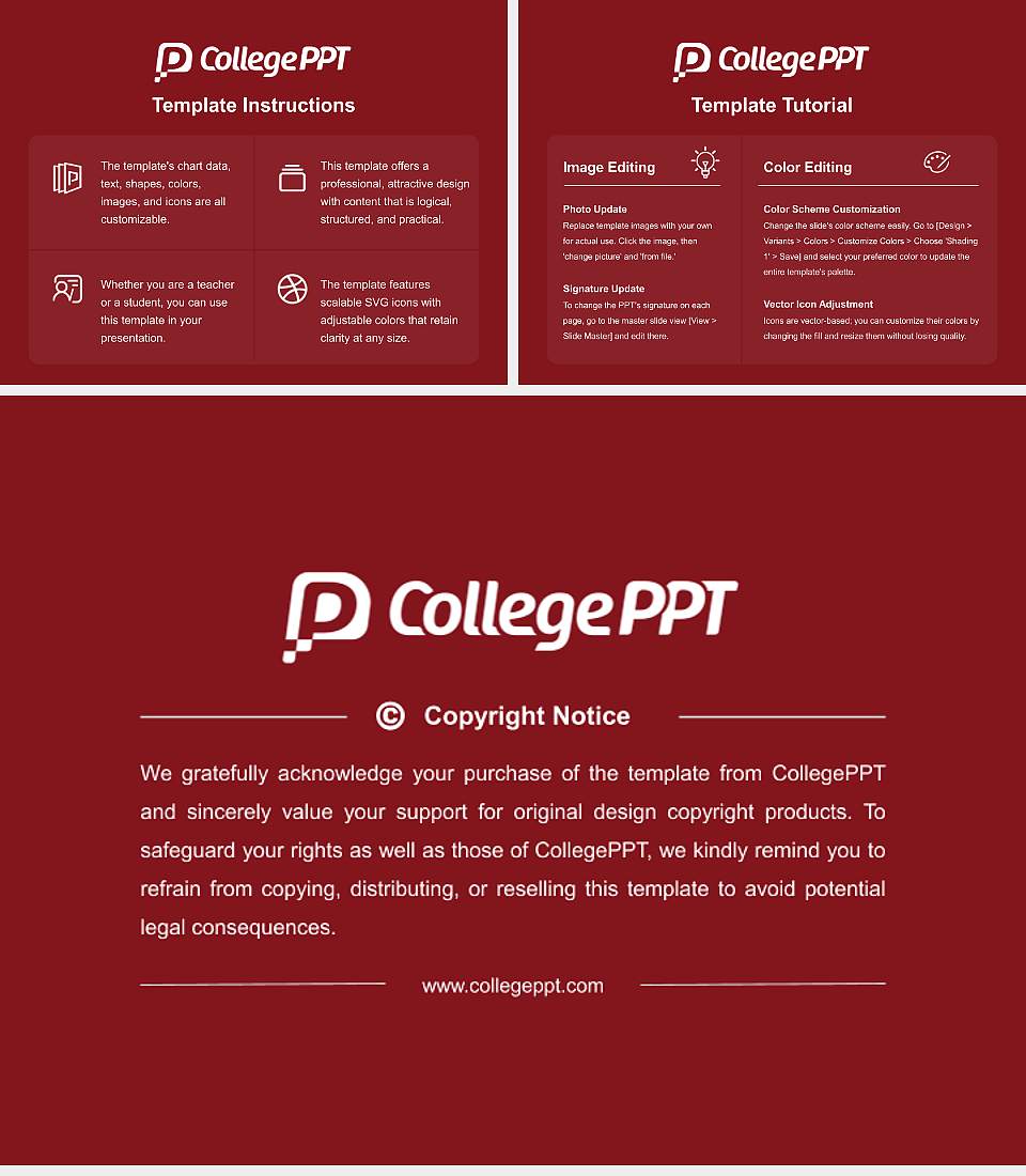University of Wisconsin-La Crosse Course/Courseware Creation PPT Template4:3 ratio PPT effect preview image5