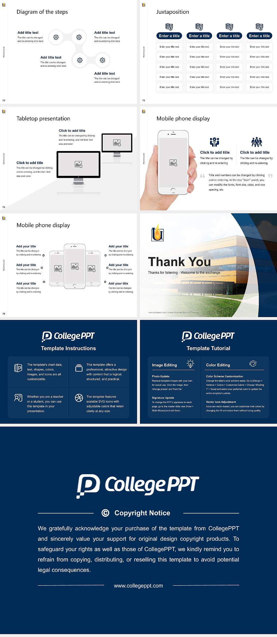 Urshan Graduate School of Theology Competition/Entrepreneurship Contest PPT Template4:3 ratio PPT effect preview image9