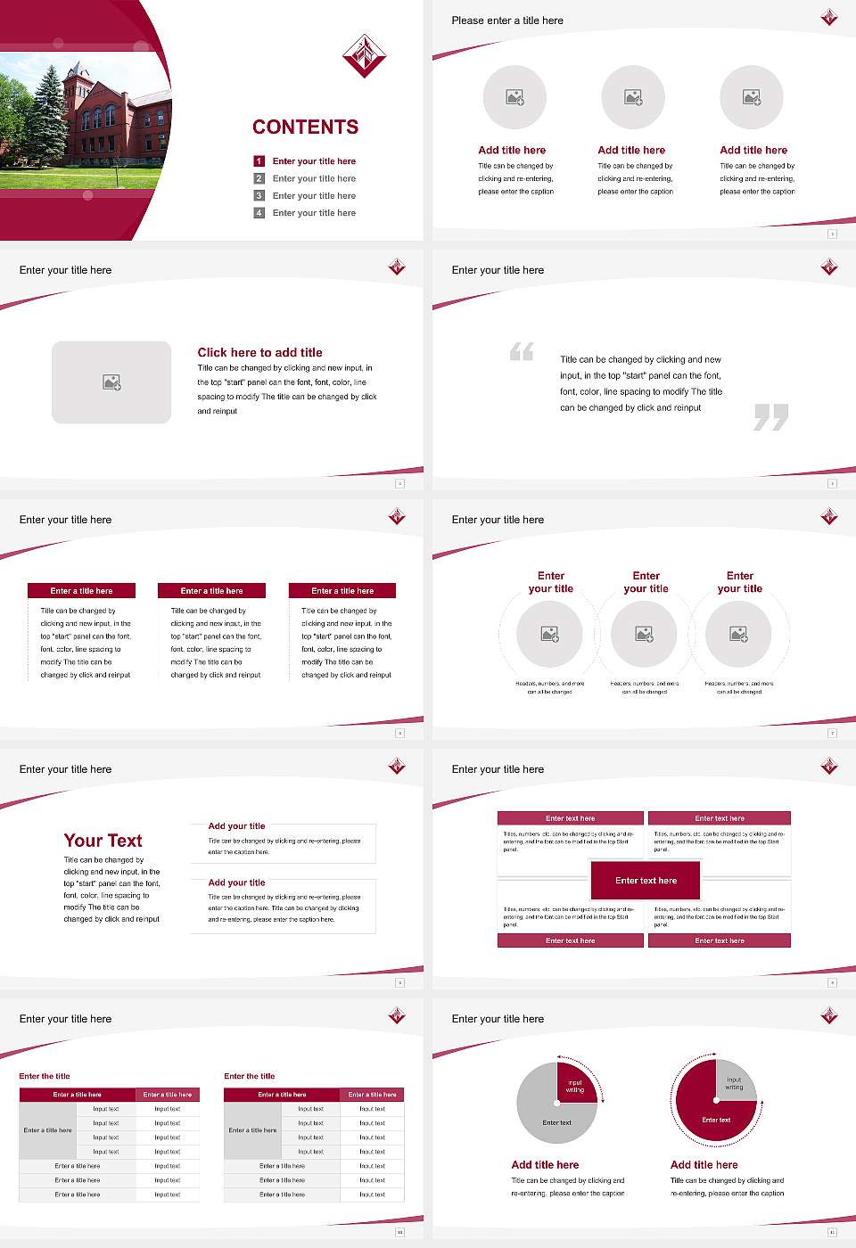 Valley City State University Course/Courseware Creation PPT Template16:9 ratio PPT effect preview image2