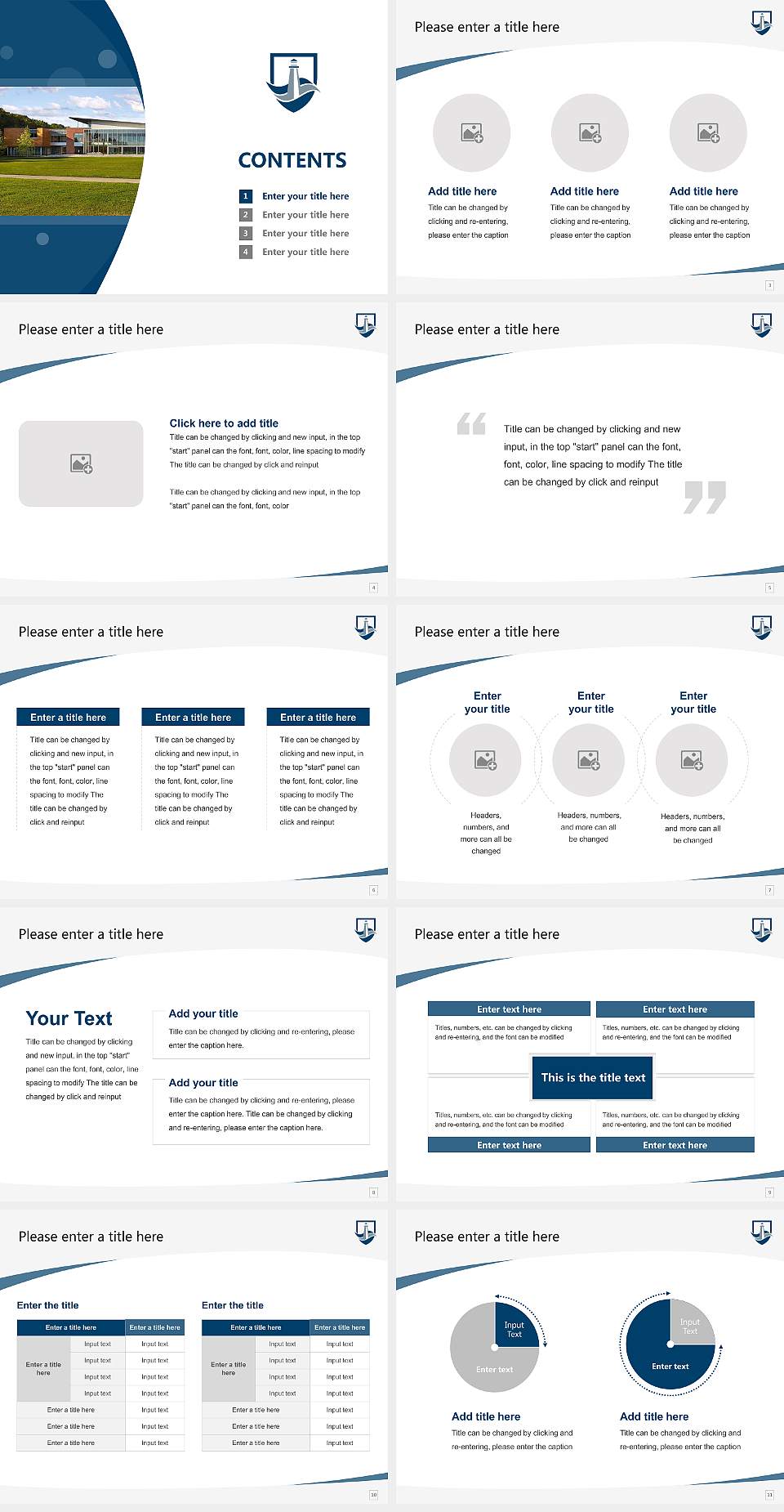 Virginia Wesleyan University Course/Courseware Creation PPT Template4:3 ratio PPT effect preview image2