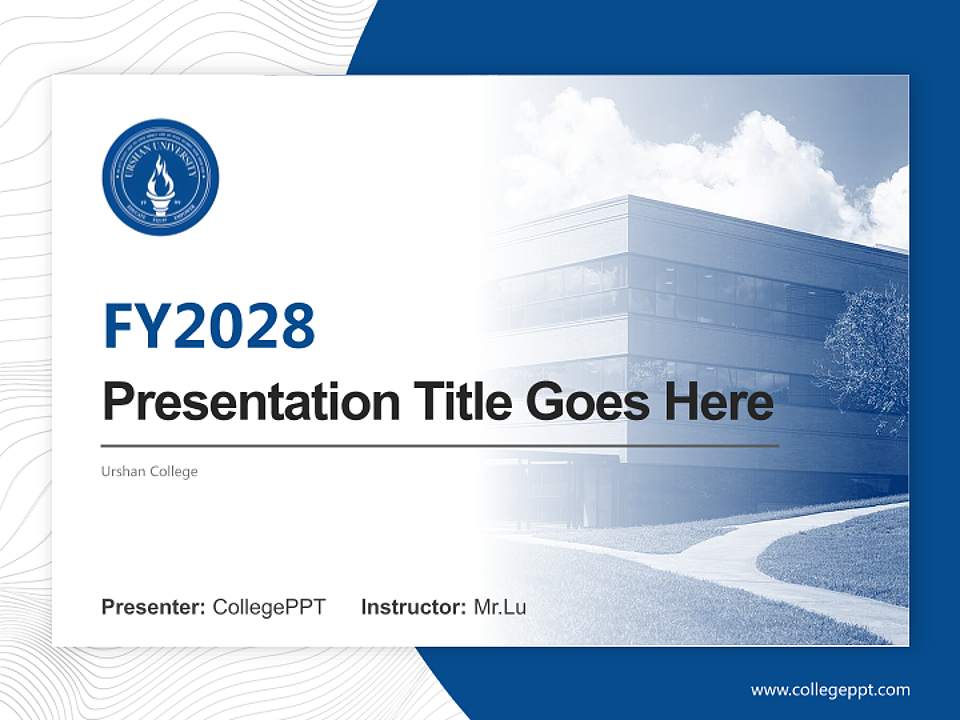 Urshan College Academic Presentation/Research Findings Report PPT Template4:3 ratio PPT effect preview image5