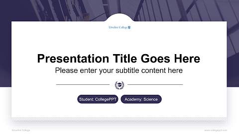 Ursuline College National Scholarship Defense PPT Template