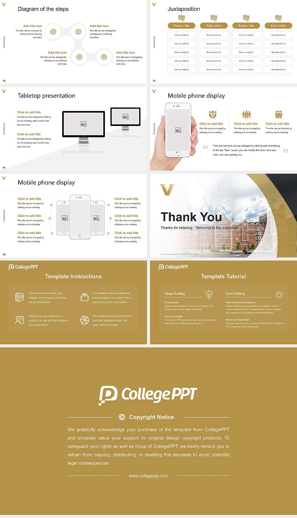 Vanderbilt University Competition/Entrepreneurship Contest PPT Template16:9 ratio PPT effect preview image9