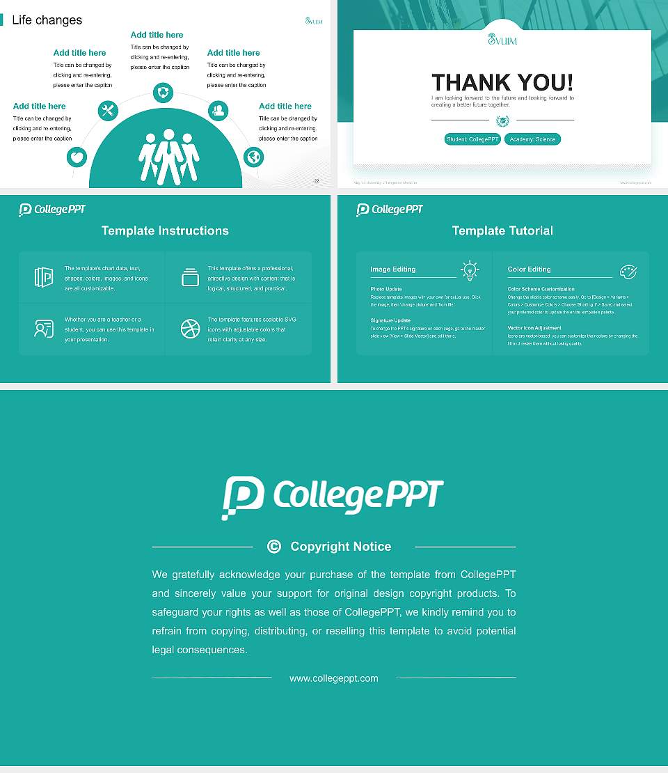 Virginia University of Integrative Medicine National Scholarship Defense PPT Template16:9 ratio PPT effect preview image4