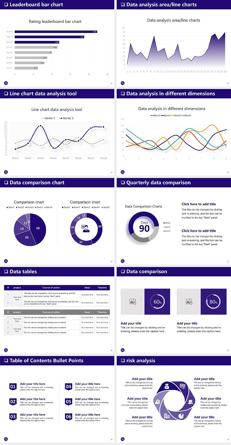 University of Western States General Purpose PPT Template4:3 ratio PPT effect preview image4