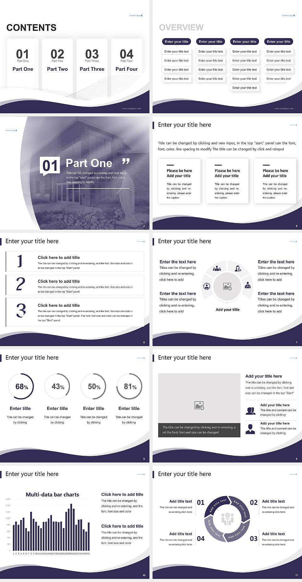 Ursuline College Lecture Sharing and Networking Event PPT Template4:3 ratio PPT effect preview image2