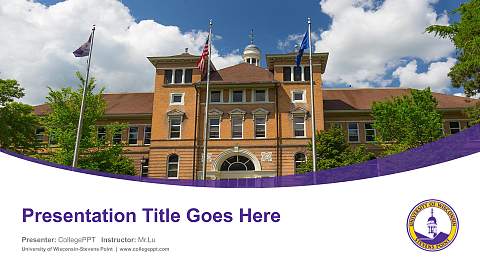 University of Wisconsin-Stevens Point Course/Courseware Creation PPT Template