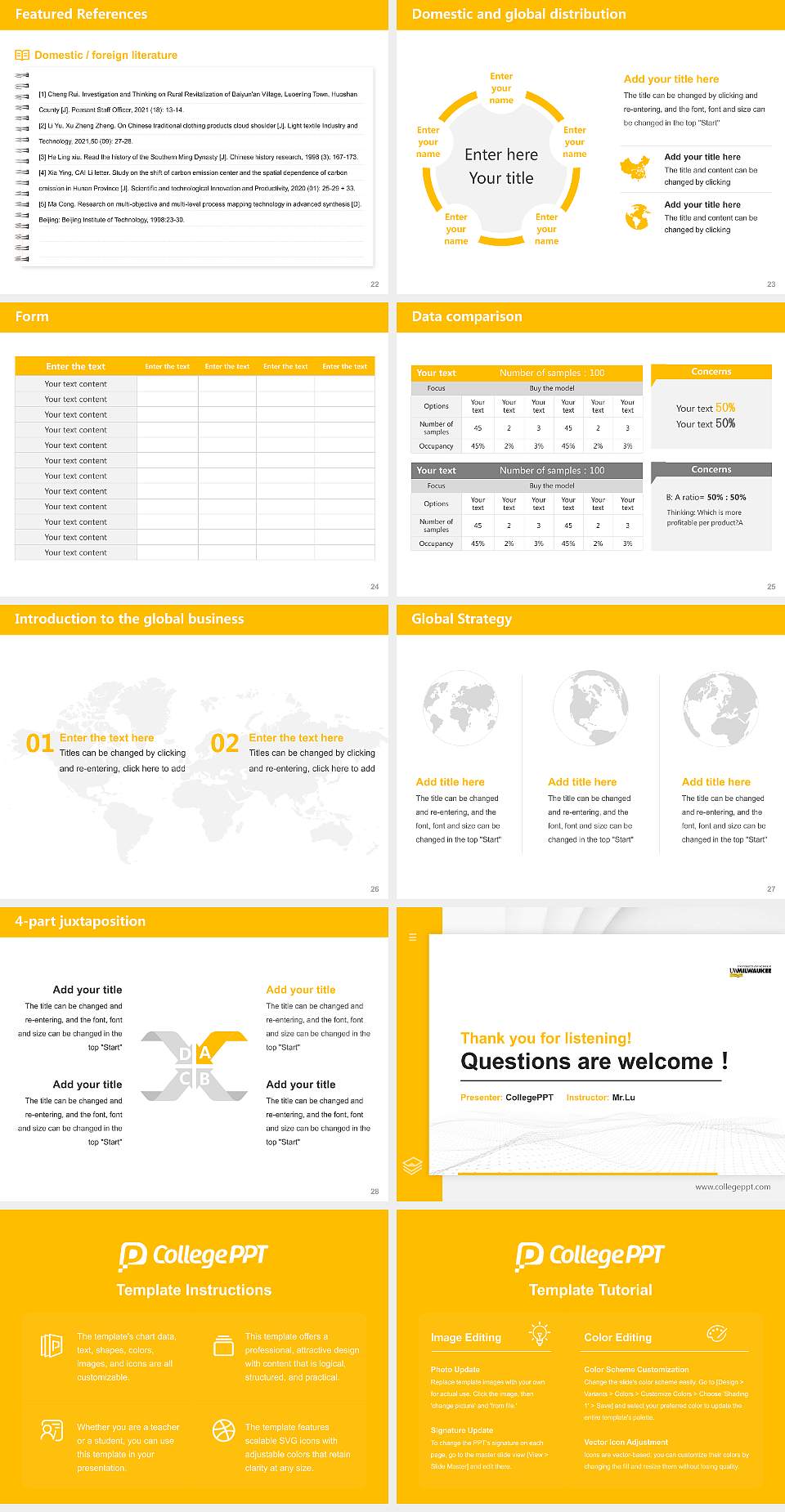 University of Wisconsin-Milwaukee Flex Thesis Proposal/Graduation Defense PPT Template4:3 ratio PPT effect preview image4