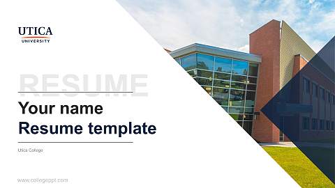 Utica College Resume PPT Template