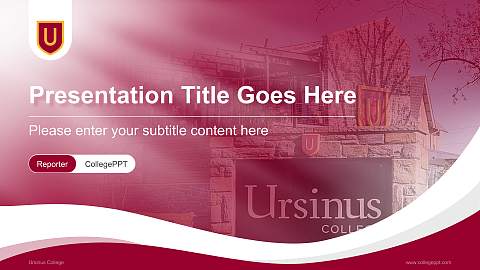 Ursinus College Lecture Sharing and Networking Event PPT Template