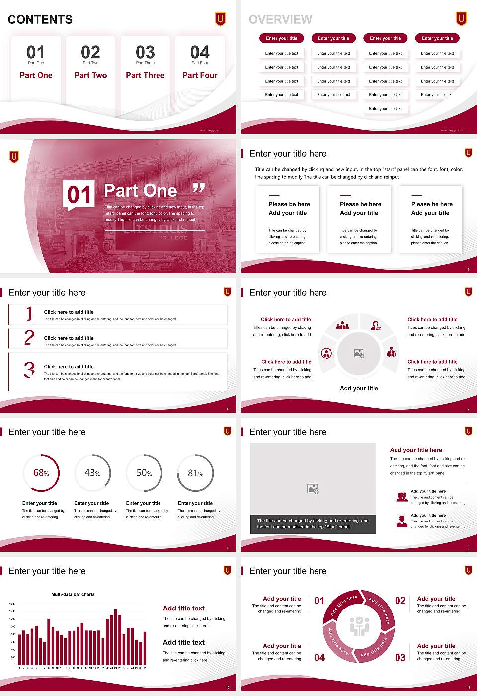 Ursinus College Lecture Sharing and Networking Event PPT Template16:9 ratio PPT effect preview image2