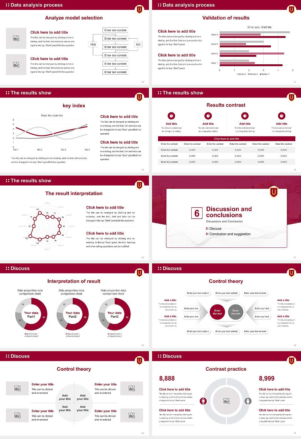 Ursinus College Graduation Thesis Defense PPT Template16:9 ratio PPT effect preview image5