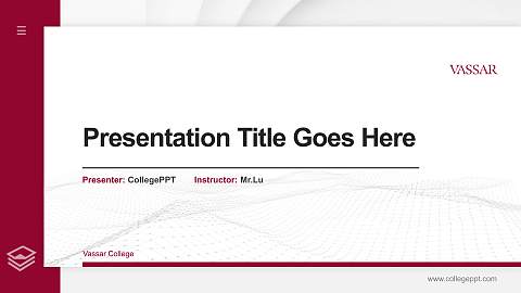 Vassar College Thesis Proposal/Graduation Defense PPT Template