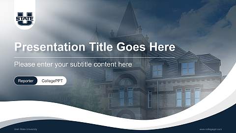 Utah State University Lecture Sharing and Networking Event PPT Template