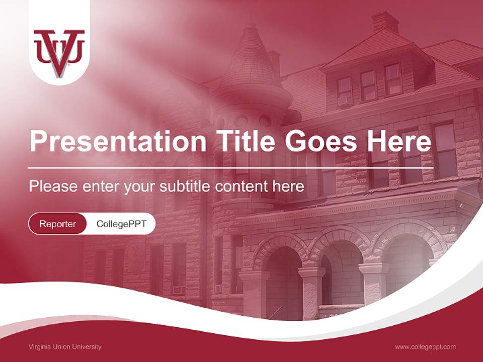 Virginia Union University Lecture Sharing and Networking Event PPT Template4:3 ratio PPT effect preview image4