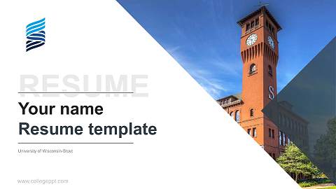 University of Wisconsin-Stout Resume PPT Template