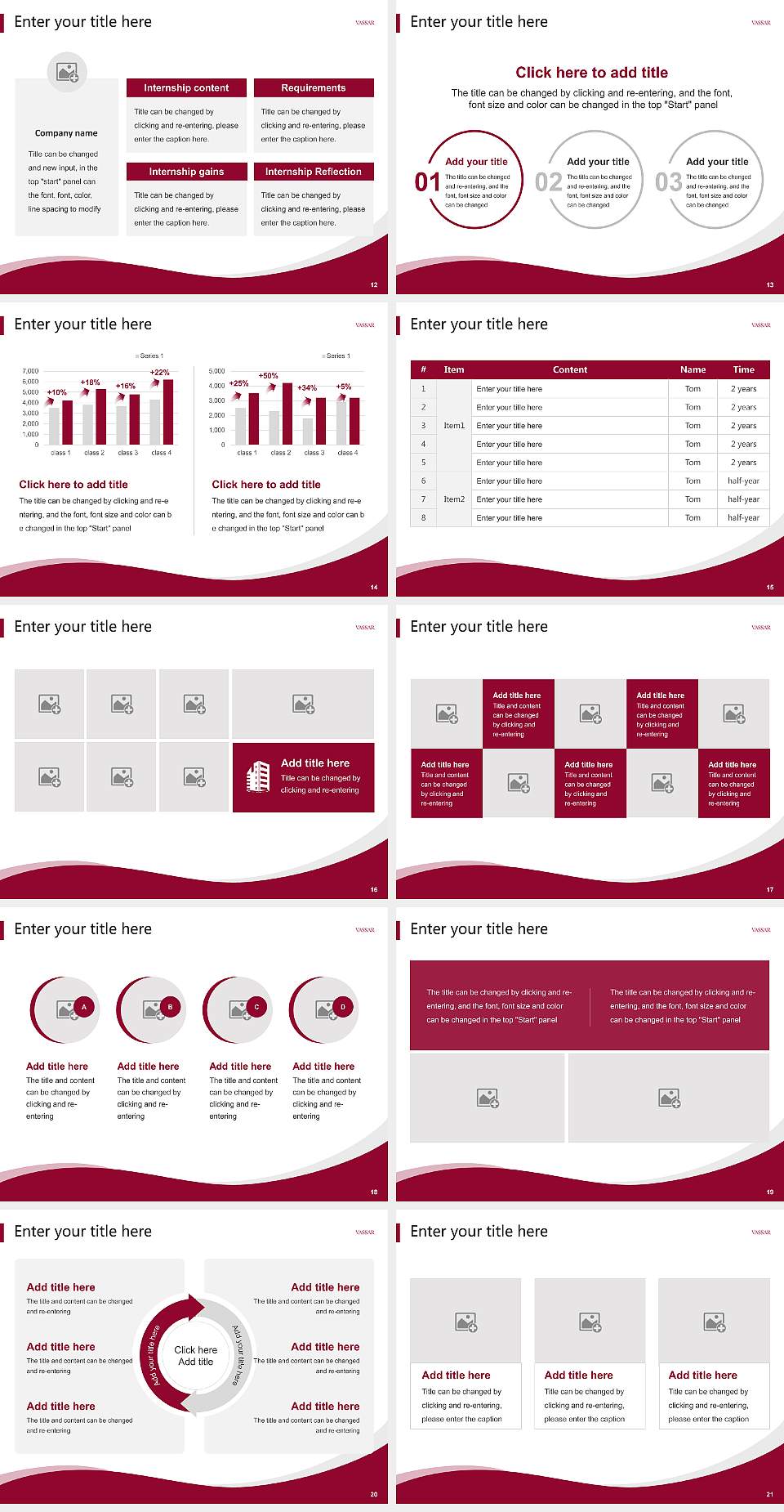 Vassar College Lecture Sharing and Networking Event PPT Template4:3 ratio PPT effect preview image3