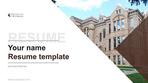 University of Wyoming Resume PPT Template