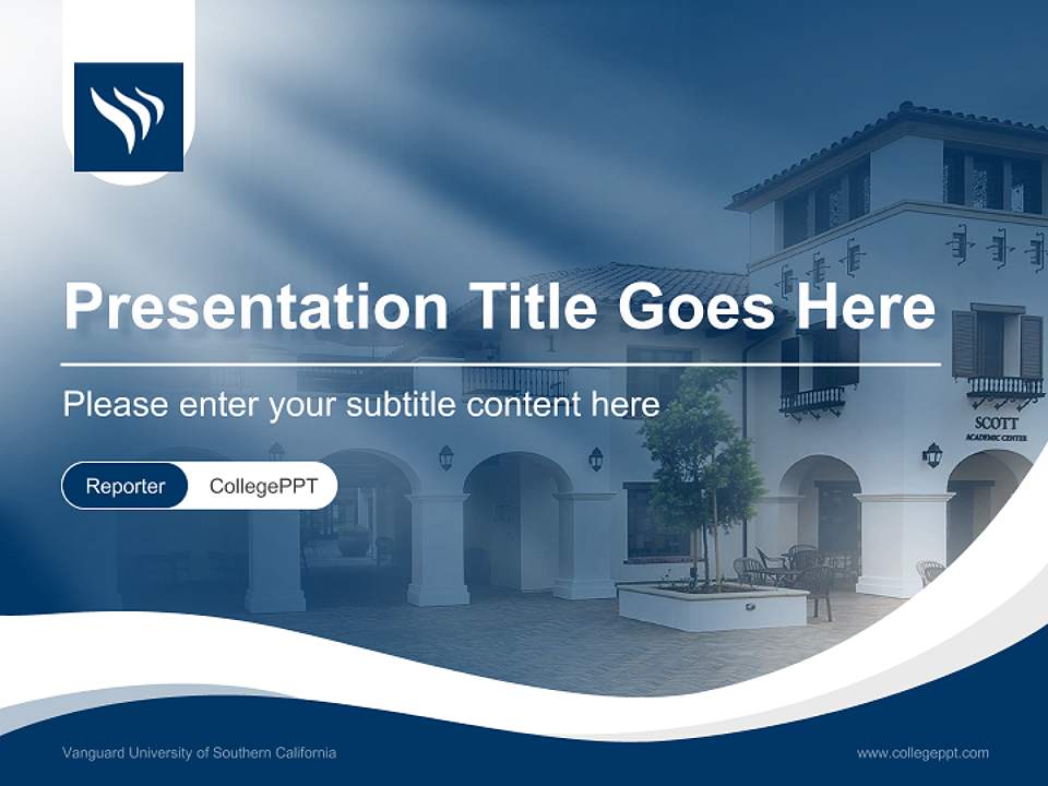 Vanguard University of Southern California Lecture Sharing and Networking Event PPT Template4:3 ratio PPT effect preview image4