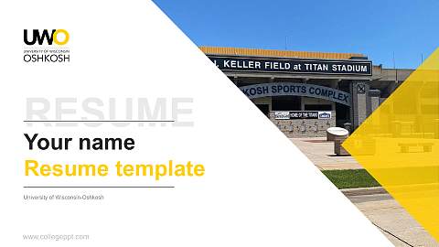 University of Wisconsin-Oshkosh Resume PPT Template