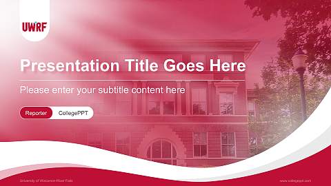 University of Wisconsin-River Falls Lecture Sharing and Networking Event PPT Template