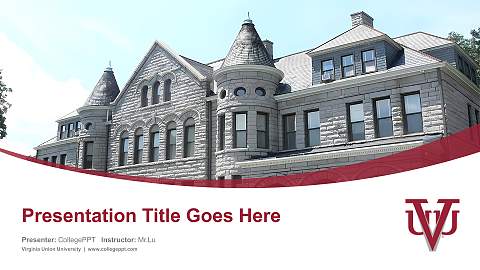 Virginia Union University Course/Courseware Creation PPT Template