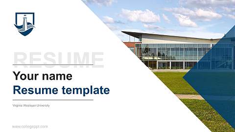 Virginia Wesleyan University Resume PPT Template