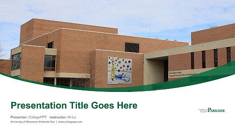 University of Wisconsin-Parkside Flex Course/Courseware Creation PPT Template
