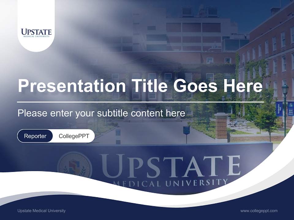 Upstate Medical University Lecture Sharing and Networking Event PPT Template4:3 ratio PPT effect preview image4